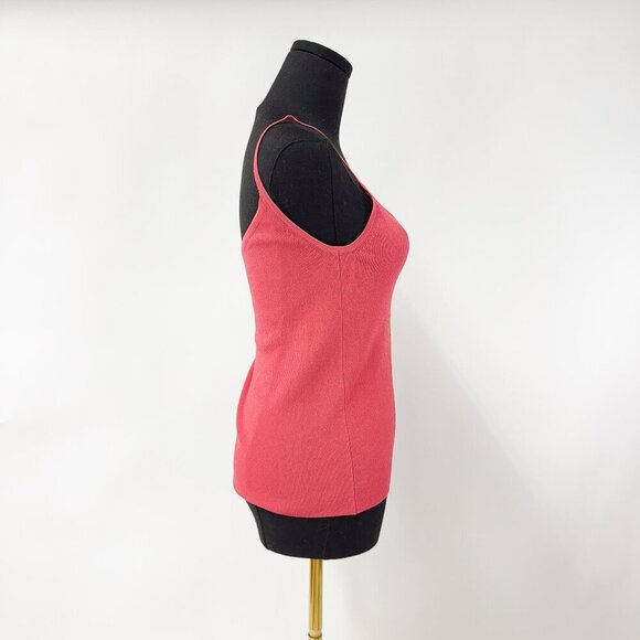 VINTAGE PINK 90S FEATHER KNIT TANK TOP - Picture 3 of 4